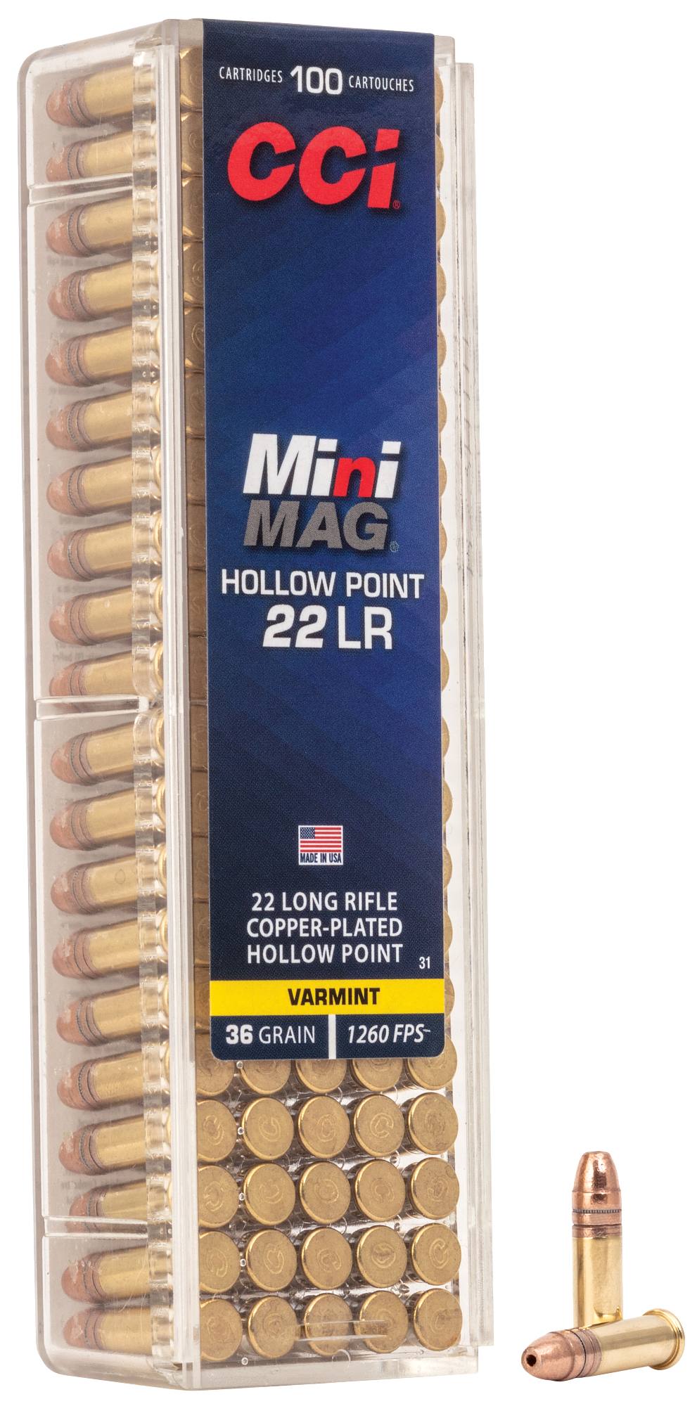 CALIBRE 22LR 36 GRAIN  CCI MINI-MAG