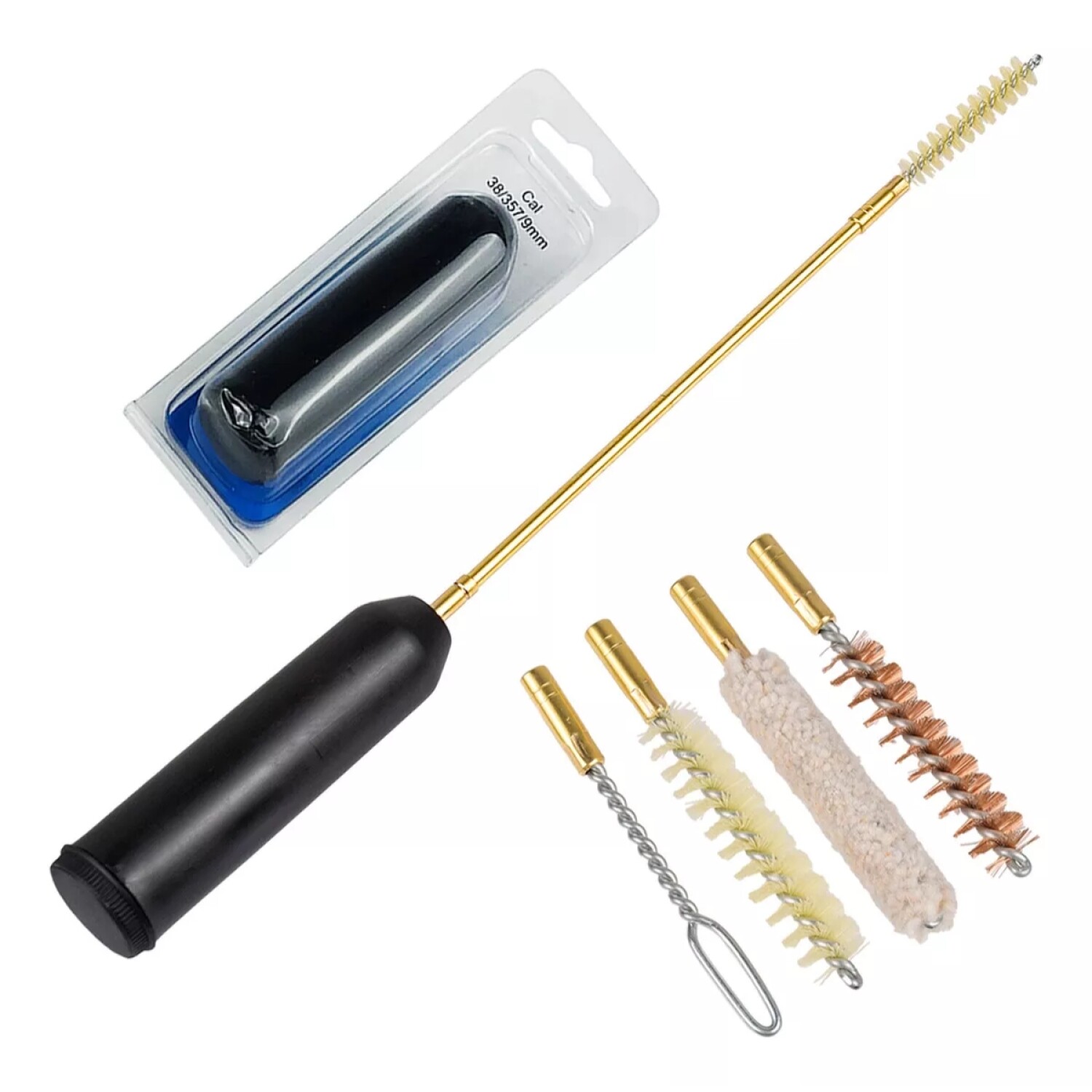 KIT DE LIMPIEZA TUBO CAL. 38/357/9MM