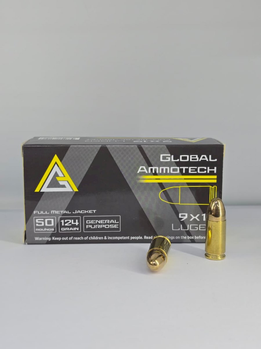 CALIBRE 9MM GLOBAL AMMOTECH 50T