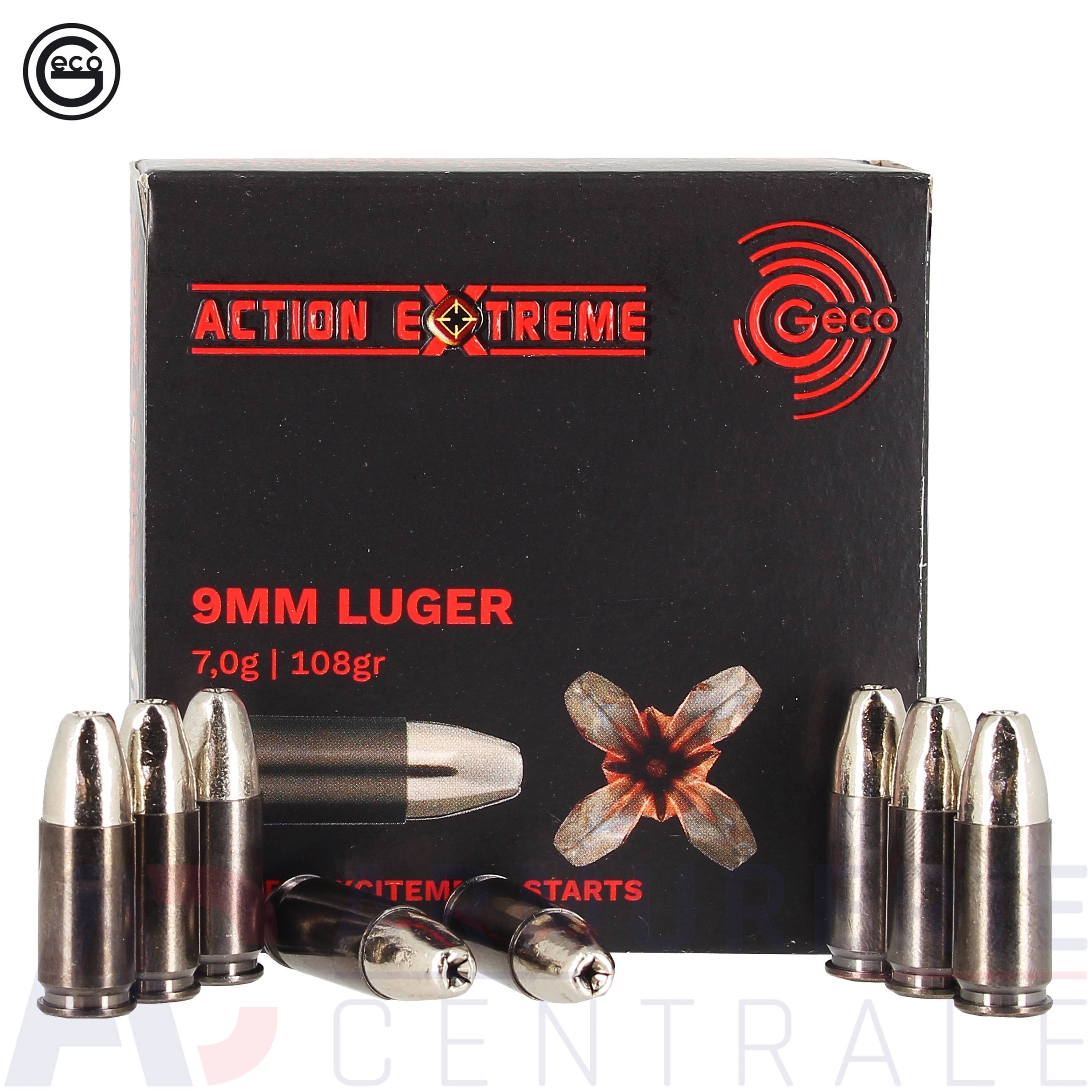CALIBRE 9MM GECO ACTION EXTREME 20T HP