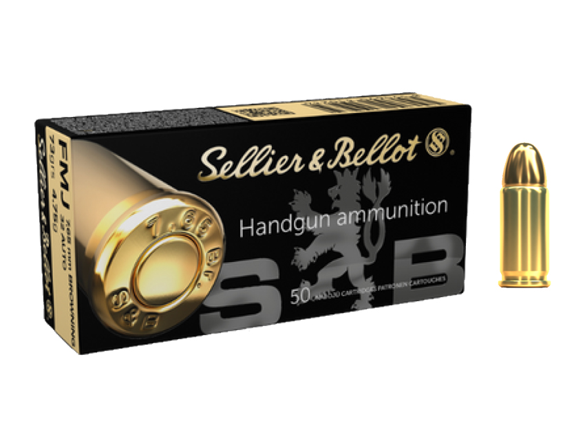MUNICION MARCA S&B CALIBRE .32 AUTO (7.65MM)
