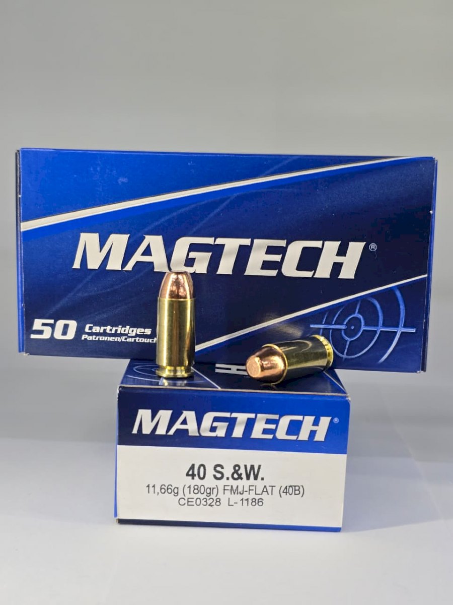 MUNICION MARCA MAGTECH CAL. 40 S& W JHP 180 GRS GUARDIAN GOLD LOTE L-035