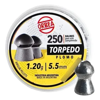 COPAS TORPEDO  PLOMO 5.5 ORBEA