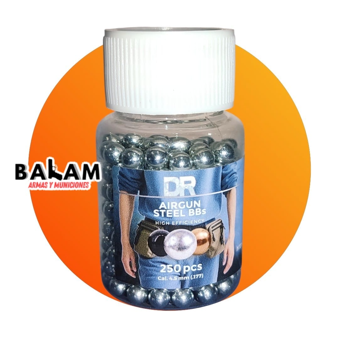BALINES DR AIRGUN STEEL BBs 250pcs cal.4.5mm