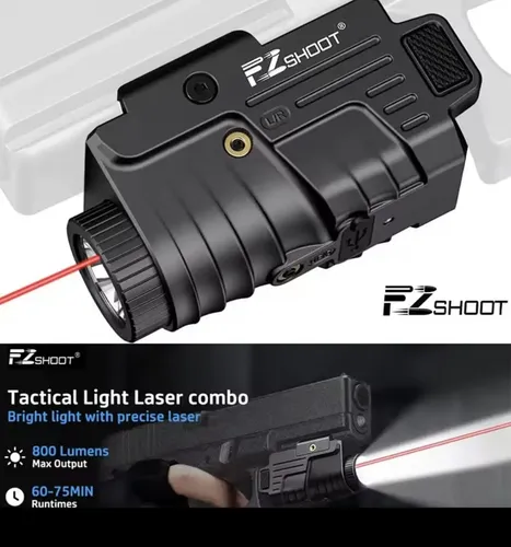 LINTERNA CON LASER FZSHOOT  635NM