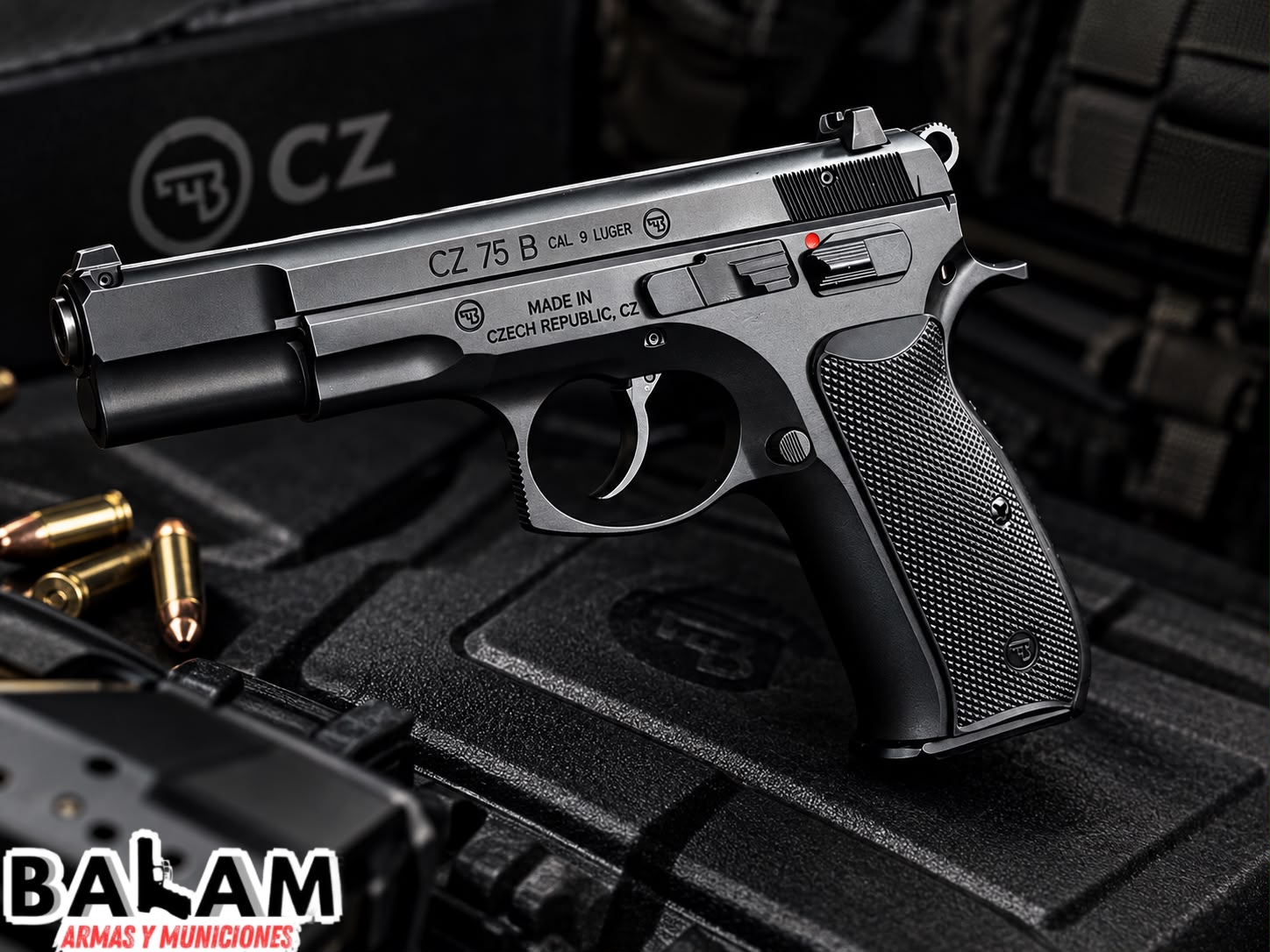 PISTOLA MARCA CZ MODELO 75 B CALIBRE 9 LUGER